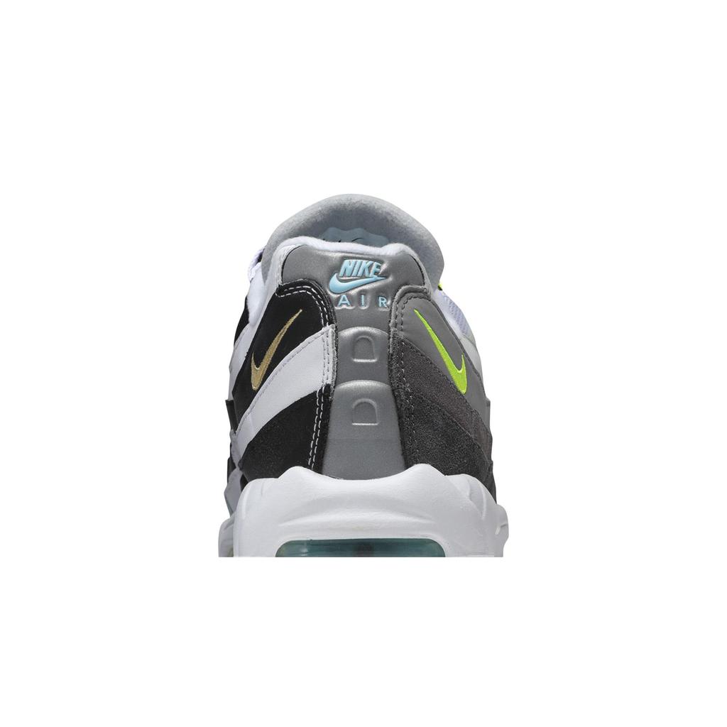 Nike Men's Air Max 95 QS 'Greedy 2.0' (Unisex) Black / Gunsmoke / Iron Grey / Multi-Color Running Shoes CJ0589 001