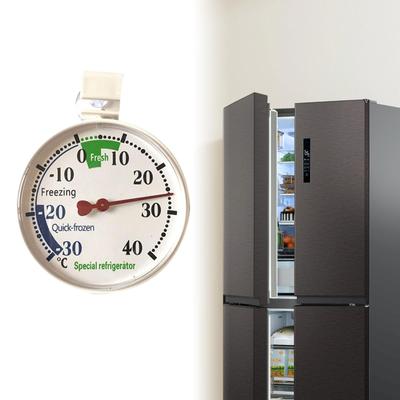 Refrigerator Thermometer with Suction Cup 65mm Dial Round Analog Thermometer for Restaurants Cafes Home Kitchen Fridge Freezer