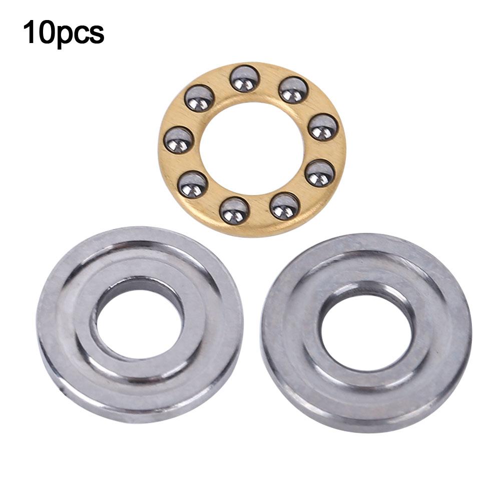 10pcs Thrust Ball Bearing Miniature High Precision Flat Steel Bearings Set