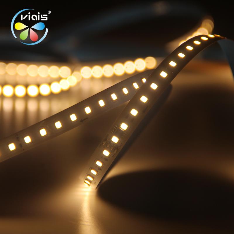 24V 126LEDs/m Copper 8mm Single Color Running Water LED Strip Light Strings with /Wi-Fi & Dimmable for Home Use