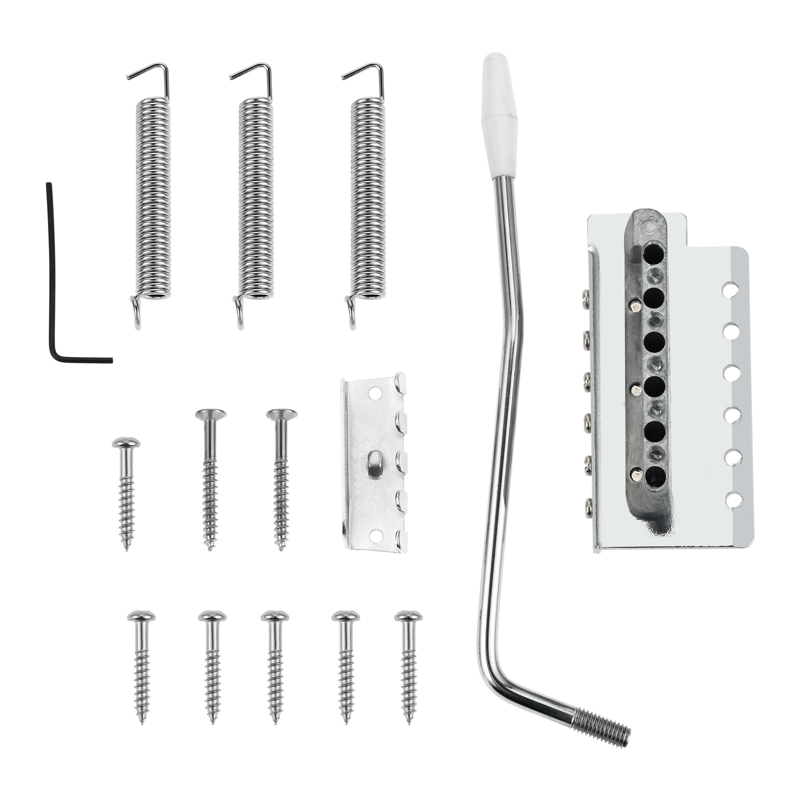 

Dreld 10.5mm String Pitch 6-Point Guitar Tremolo Bridge, Zinc Alloy, for 6-String Guitars, American Vintage Narrow Spacing, Strat Electric Guitars,