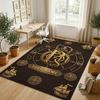 Pink Theme Soft Crystal Velvet Rug Custom Name & Text Print Non Slip Floor Rug for Bedroom Living Room