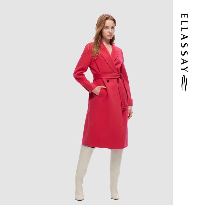 ELLASSAY Elegant Simple Wool Blend Coat