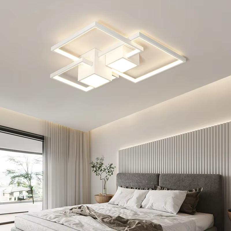 Nordic Black White LED Ceiling Light Modern Design Irregular Ceiling Light Dining Room Living Room Bedroom Lighting Fixtures