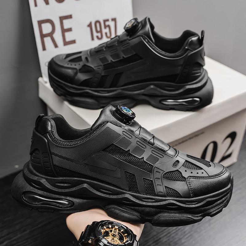 Spring Men's Shoes New Breathable Little White Shoes Men's Trendy Versatile Platform Sports Shoes Casual Dad Shoes