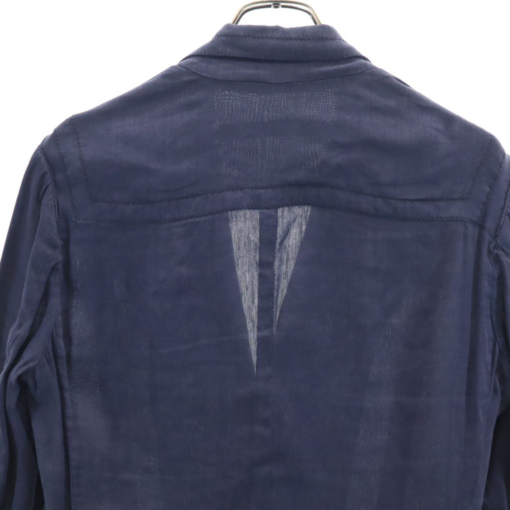 DIRK BIKKEMBERGS Made in Italy Linen Blend tailored jacket 46 Navy Ancon Men's Used