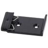 4Pcs 1.02 Width DIN Rail Mount Clip Black Universal Snap in Din-Rail Mounting Brackets Aluminum Alloy DIN Rail Fixed Clamp