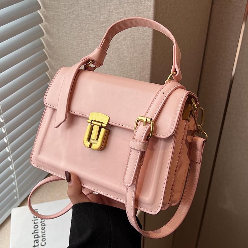Summer Women's Square Handbags High Quality Pu Shoulder Crossbody Bags Sweet Girls Simple All-match Messenger Bag