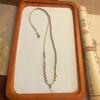 Hand-Woven Olive Pit & Dzi Bead Necklace with Adjustable Ethnic-Style Pendant Lanyard
