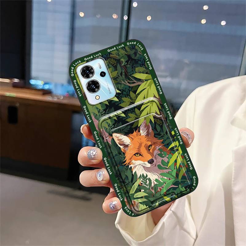 Cover Cute Phone Case For ZTE Blade V40 Pro Shockproof Anti-knock Silicone Card Slot Protective Soft Case Graffiti TPU