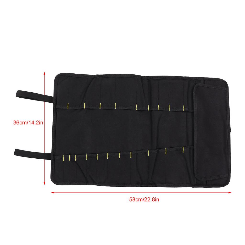 Multifunctional Tool Roll Bag Thickened Oxford Cloth Wear Resistance Waterproof Portable Tool Pouch