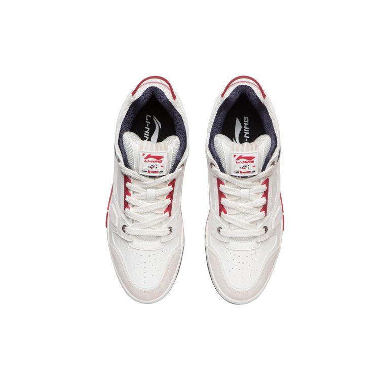 Li Ning Journey Slip Resistant Lightweight Non slip Lightweight Low top Skateboard Shoes Men's Mist White AGCR297-1