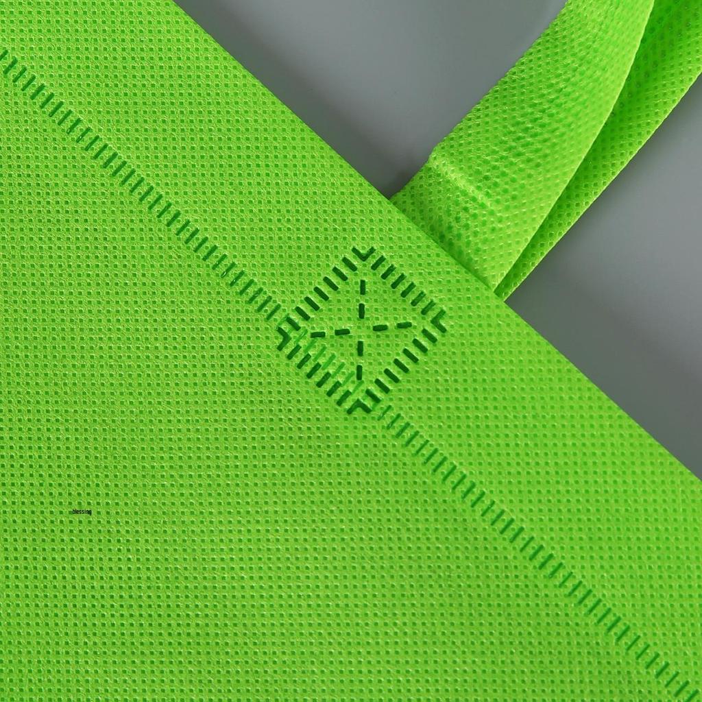 Eco-Friendly Non-Woven Tote Bag with Bottom, Heat-Pressed Angled Design, Custom Logo Print Available