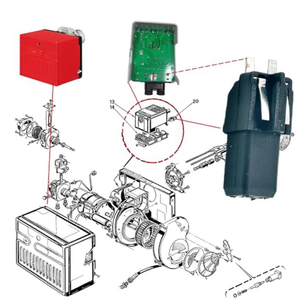 

Black Photocell Flame Detector for RIELLO 40G Burner Accessories Plastic and Metal Construction Reliable Performance China Mainland