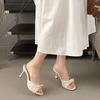 Fashion 2025 New Summer Women Butterfly-knot Slippers Fashion Open Toe Slides Ladies Sexy Nightclub Party Pumps Shoes