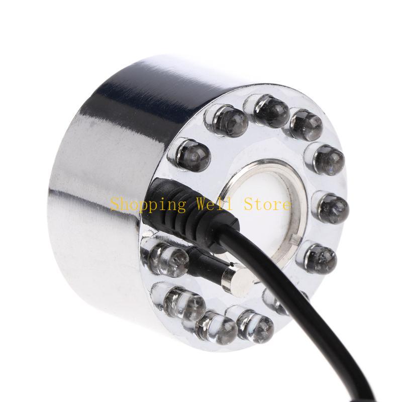 KX4B Maker Fogger Water Fountain Pond Fog Machine Atomizer with 12 LED Light