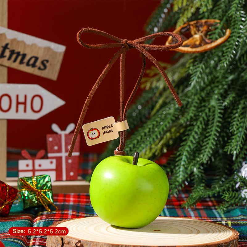 Vánoční dekorace Simulace jablka ozdoba Simulace ovoce Přívěsek na vánoční stromek Doplněk Malý dárek