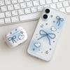 Clmj Korean Ins Sparkling Bow Phone Case For Samsung Galaxy A37 A57 A16 A07 A17 A36 A26 A56 A55 A35 A25 A15 A54 A24 A14 A13 4G5G