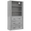 Maison Exclusive - Buffet haut Sonoma gris Bois d'ingénierie