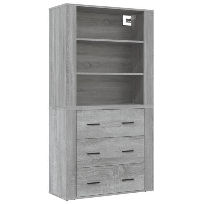 Maison Exclusive - Buffet haut Sonoma gris Bois d'ingénierie