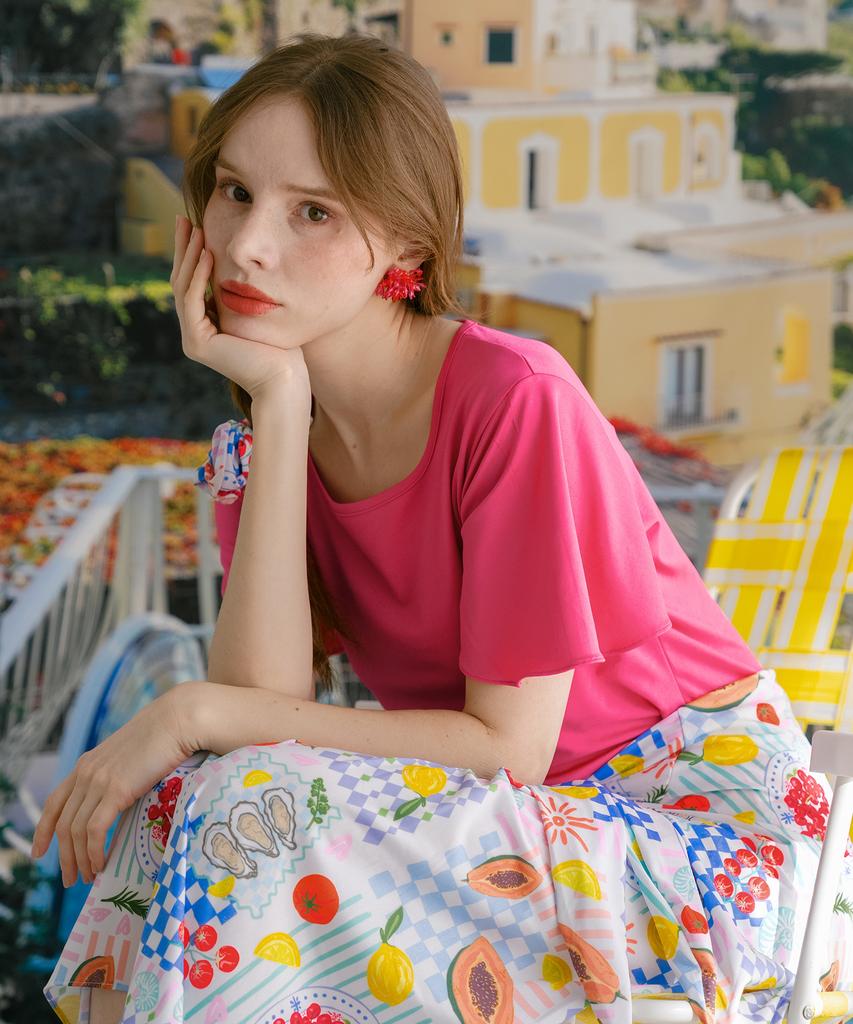 Bonide Square Neck Cover Dress Positano