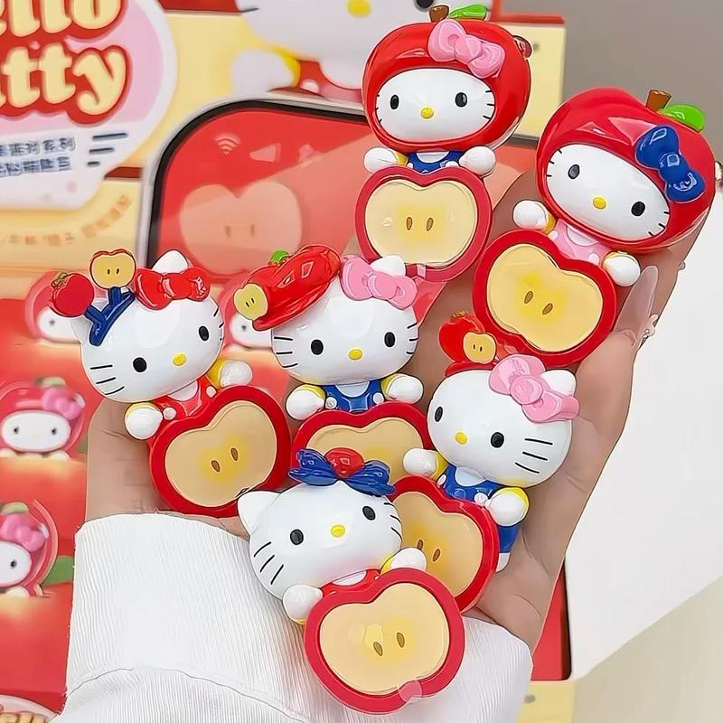 Genuine Hellokitty Apple Party Series Cute Bean Mini Blind Box Desktop Ornaments Decorations Cute Gifts Girls Holiday Surprises