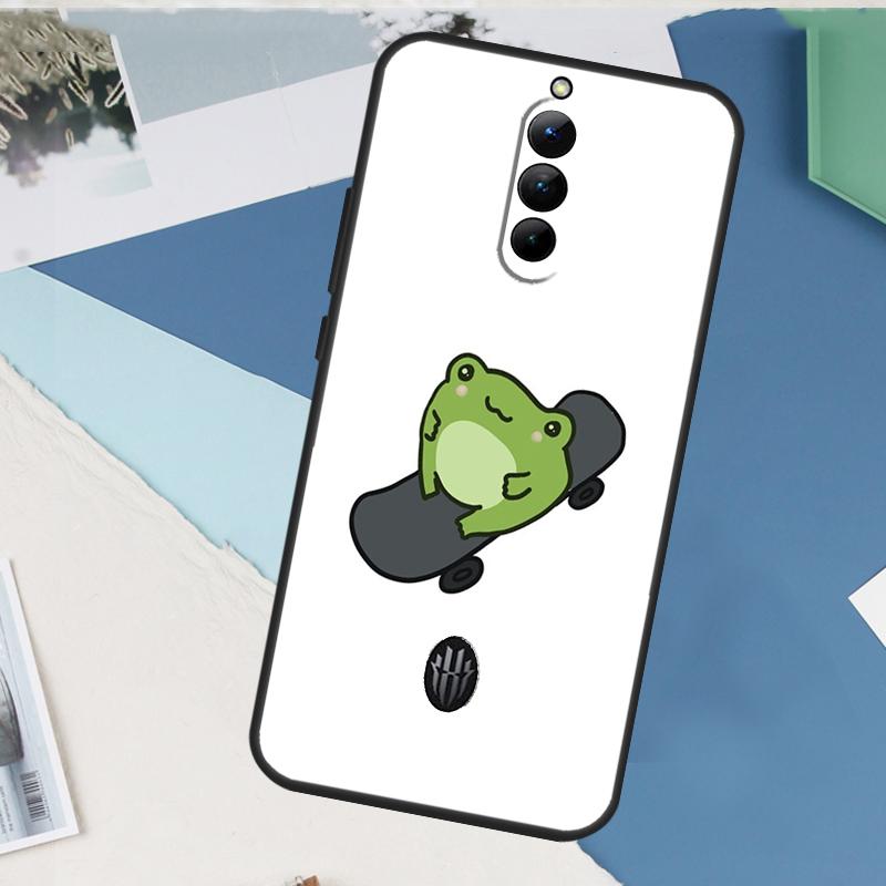 Frog Skateboard Cute Kawaii Case For ZTE Nubia Red Magic 10S 11 10 9 8 8S 9S Pro Plus 6 7 6S 7S Pro 5G 6R 10 Air Cover