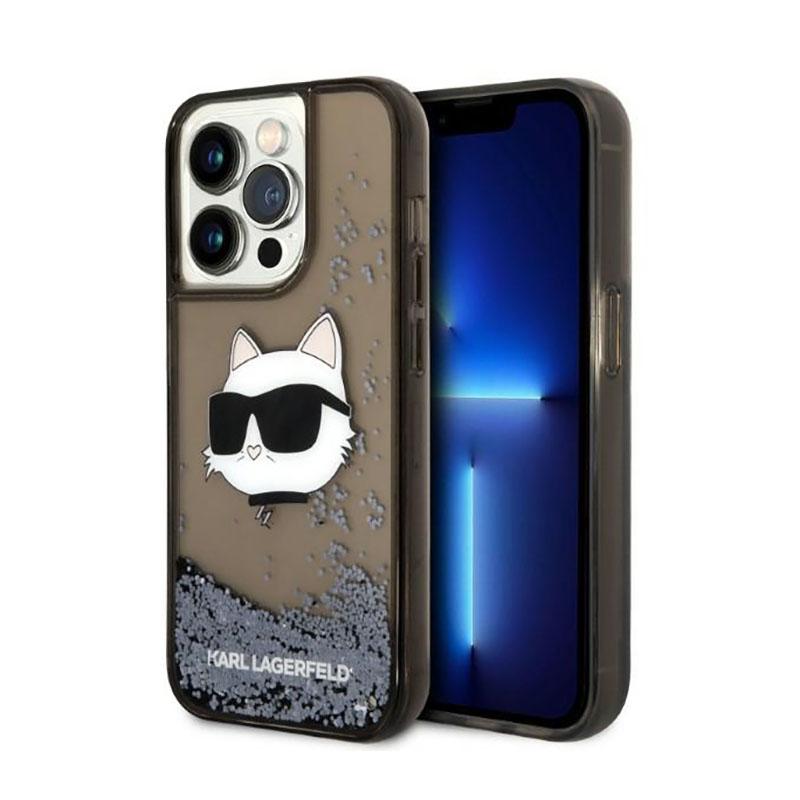 Karl Lagerfeld Liquid Glitter Nft Choupette Head - Etui Iphone 14 Pro Max (Czarny)