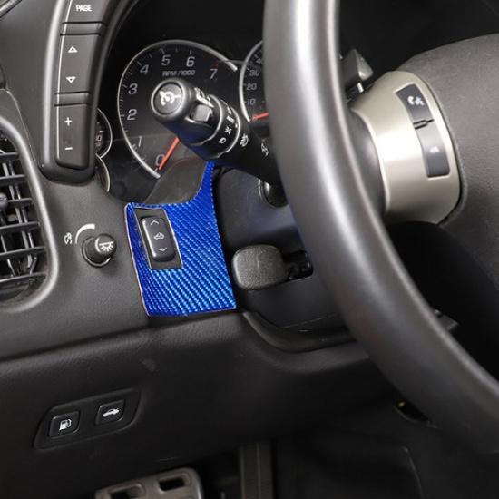 Blauer Karbonfaser-Dachschalter-Knopfleiste für Corvette C6 Z06 05-13