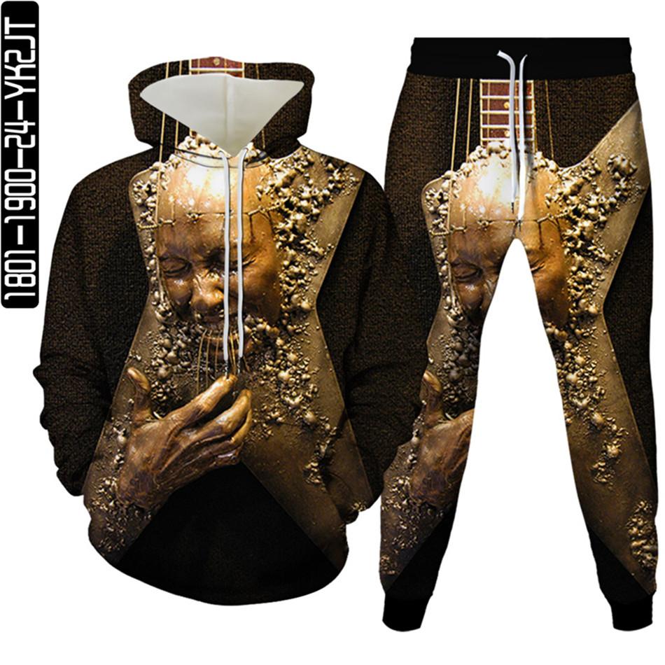 Musical Note 3D Druck Männer Trainingsanzug 2 Pcs Sets Herbst Frühling Hoody Sweatshirt + Lange Hosen Sport Weibliche Mode Kleidung anzug S-6XL