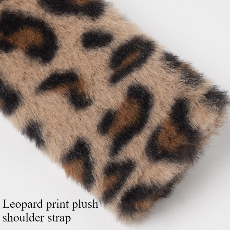 Car Seat Belt Shoulder Cover High-grade Leopard Print Winter Plush Car Anti-choke and Anti-friction Four Seasons Shoulder Cover