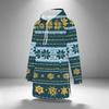 Women's Casual Christmas Print Long Sleeve Hooded Sweatshirt Top