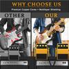 MKBKLLJY 3-Pack Guitar Patch Cables, 6-inch To 14-inch Right Angle, Gold Plated, Low Profile, Pancake Type, Noise-Free, Dual Shielded Drivers,