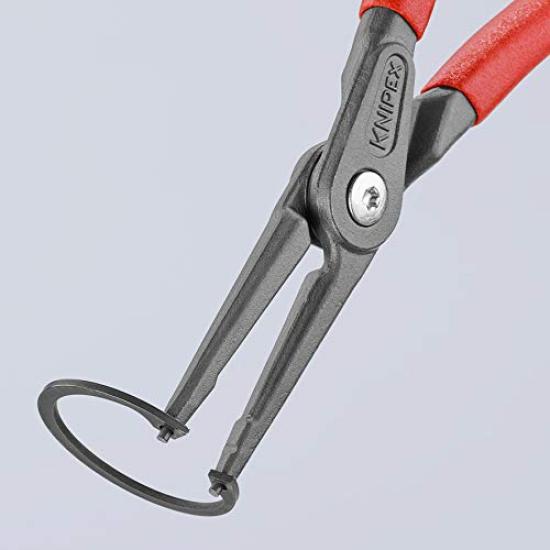 KNIPEX Precision Snap Ring Pliers for Orange 4811-J3-TJ Holes, Straight,