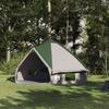 Teepee Tent for 8 People Green and White 490 x 410 x 210 cm