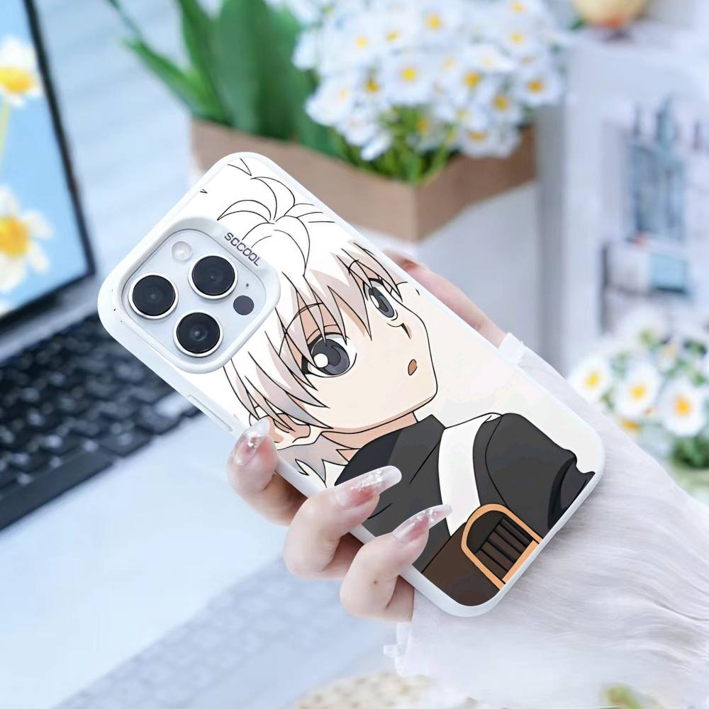 D-Killua Zoldyck H-Hunter X Hunter Phone Case For iPhone 17,16,15,14,13,12,Pro MAX Black Matte Shockproof Cover