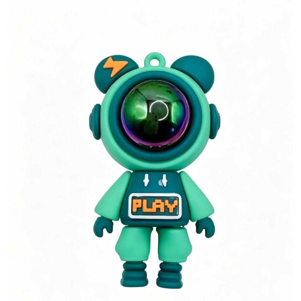 Creative Cartoon Lightning Astronaut Keychain & Backpack Pendant - Trendy Toy & Small Gift