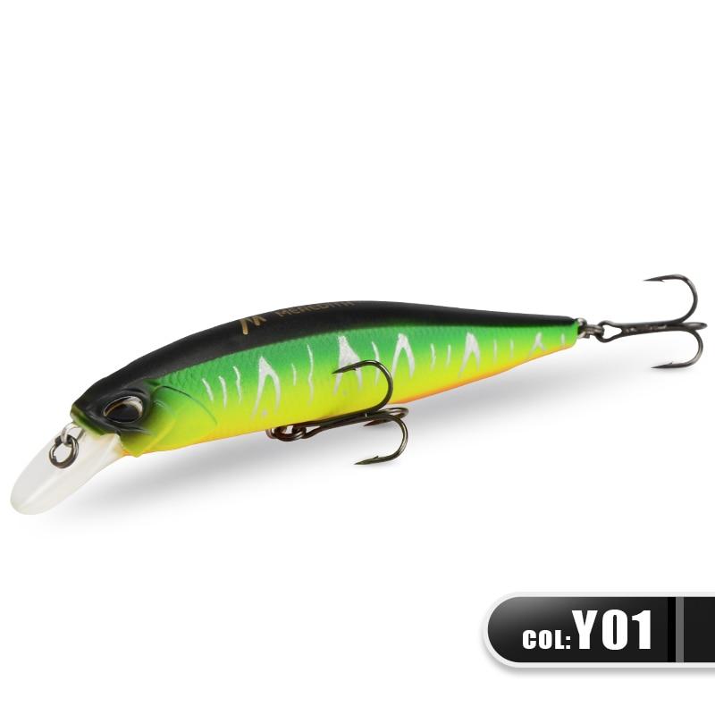MEREDITH Jerk Minnow 100F 100мм 14г Плавающий 0.8-1.5м Тройные крючки Щука Окунь JBR-100F