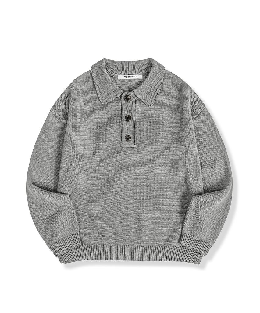 AVANDRESS Kamen Collar Knit Navy