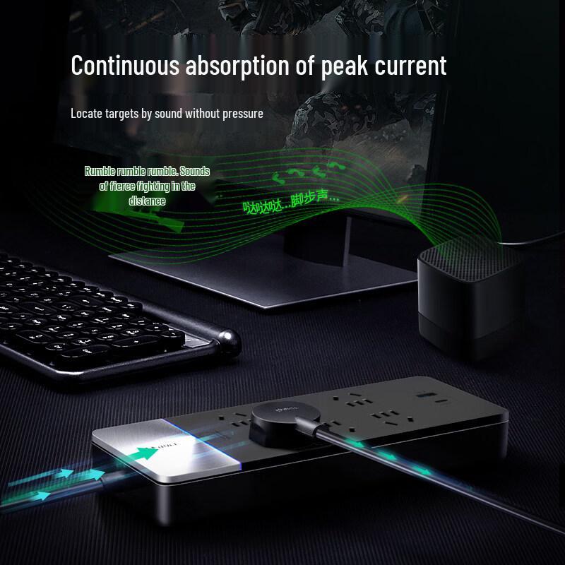OEING Digitales Display USB Intelligente Steckdosenleiste
