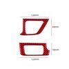 Red Carbon Fiber Interior Defogger Vent Cover Trim For Toyota Tacoma 2016-