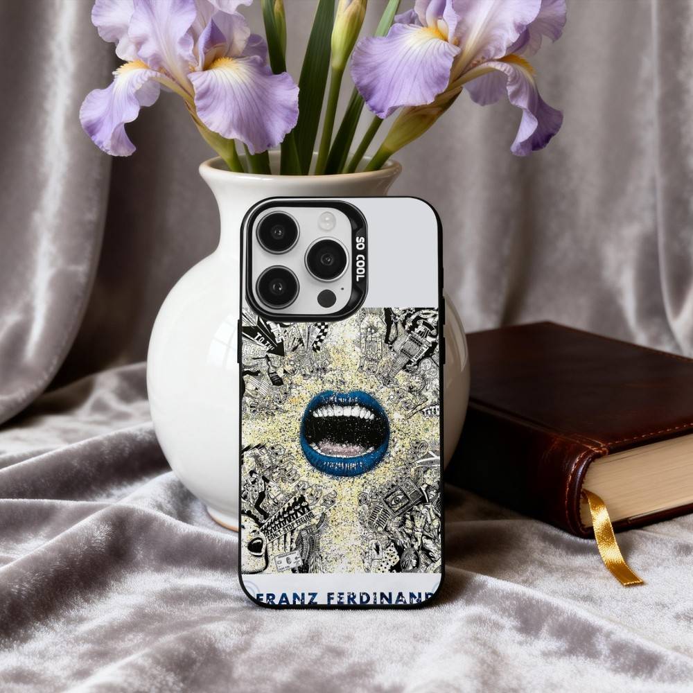 Cool F-Franz F-Ferdinand Band Phone Case For iPhone17,16,15,14,13,12,11 Plus,Pro Max Candy Silver Plated Inside Cover