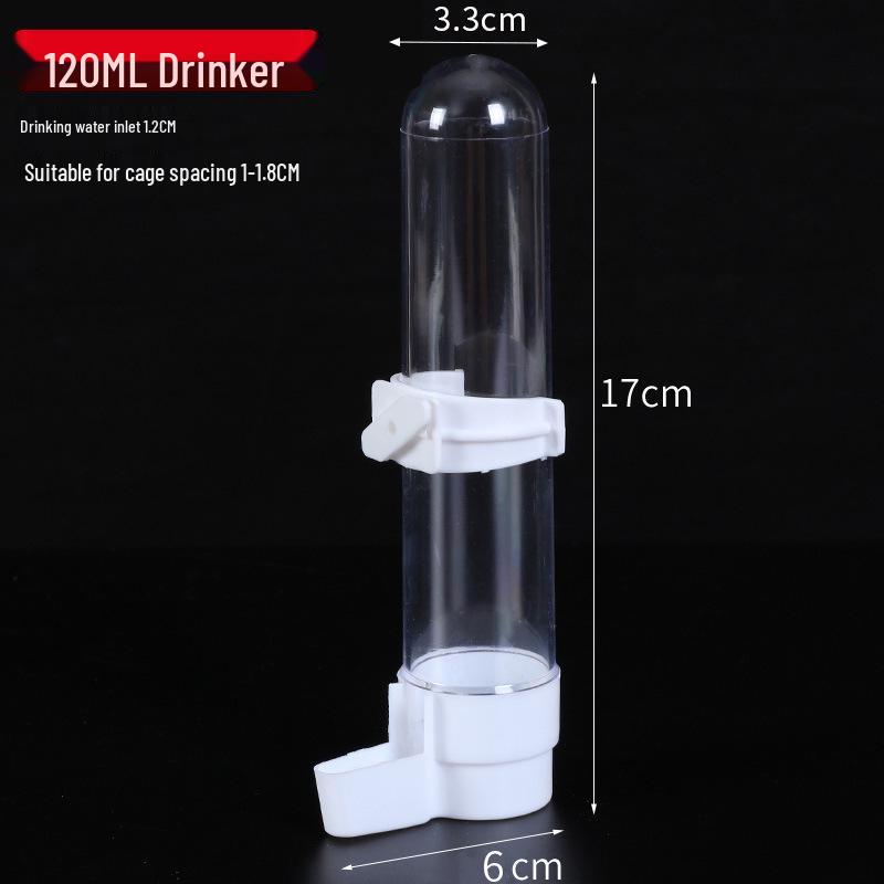 Large Capacity Dual-Use Parrot Waterer & Feeder - Anti-Spill, Anti-Splash, External Hanging Design