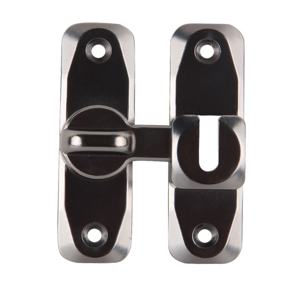 Dual Purpose Hasps Door Buckle Flat Anti-theft Door Catch 90°/180° Barn Door Bolt Home