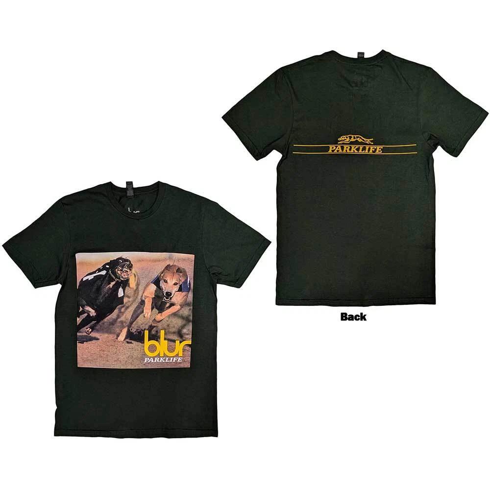 Blur Unisex T-Shirt: Parklife Album (Back Print) (Large) 4XL