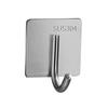 No-Punch Stainless Steel Adhesive Hook for Coats and Hats - Wall-Mounted for Home, Kitchen, and Bathroom Use