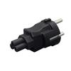 US 3 Prong Power Cord Power Plugs,3 Pin Male to IEC320 C5 Female Laptop Power Conversion Plugs