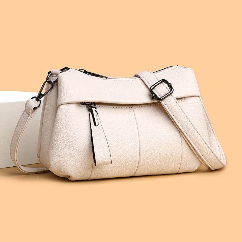 Soft Leather Bag, Mother's Model, Women's Bag, Messenger Bag, Women's New Atmosphere, Spring Women's New Small Bag