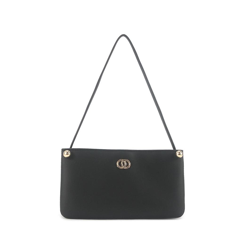 Old Money Style Women's Black Underarm Bag: High-End, Small Niche Design Mahjong Handbag for Commuting