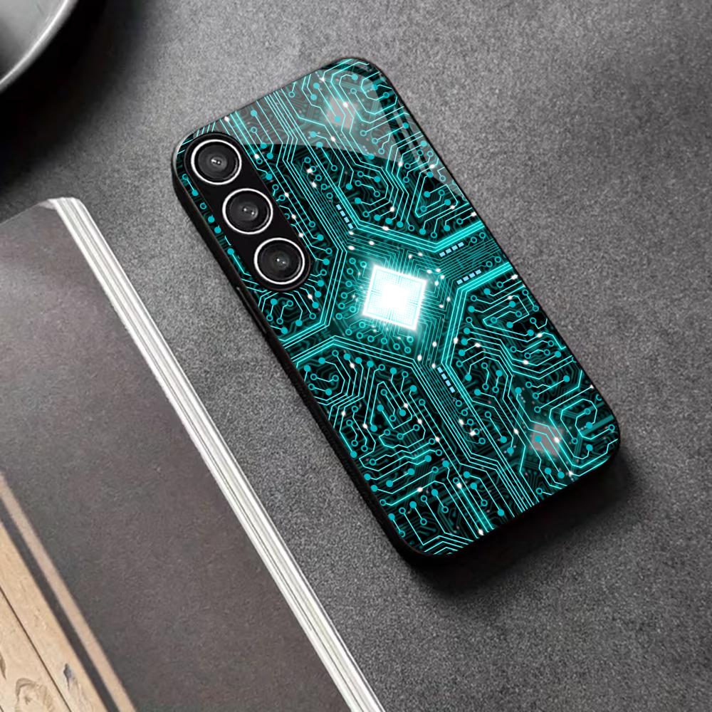 Coque de téléphone de luxe exquise Verre TPU pour Samsung Galaxy S26 S25 S24 S23 S22 S21 FE, Ultra, Plus Résistante aux chutes